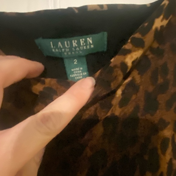 Lauren Ralph Lauren women’s sleeveless cheetah print dress GREAT CONDITION!!! - Picture 2 of 4